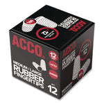 Rubber Finger Tips, 12 (medium-Large), Amber, Dozen