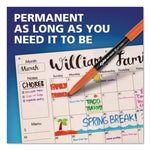 Wet Erase Marker, Fine Bullet Tip, Blue, Dozen