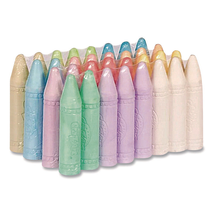 Washable Sidewalk Chalk, 12 Assorted Colors, 32 Sticks/box