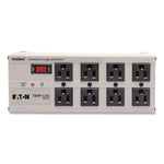 Isobar Surge Protector, 8 AC Outlets, 25 ft Cord, 3,840 J, Light Gray