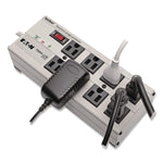 Isobar Surge Protector, 8 AC Outlets, 25 ft Cord, 3,840 J, Light Gray