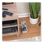 Isobar Surge Protector, 8 AC Outlets, 25 ft Cord, 3,840 J, Light Gray