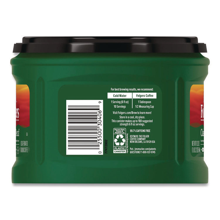 Classic Decaf Ground Coffee, Classic Roast Decaffeinated, 19.2 oz Can