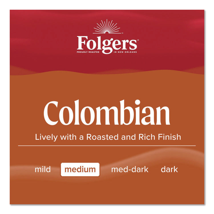 Colombian Ground Coffee Fraction Pack. 100% Colombian, 1.75 oz Fraction Pack, 42/Carton