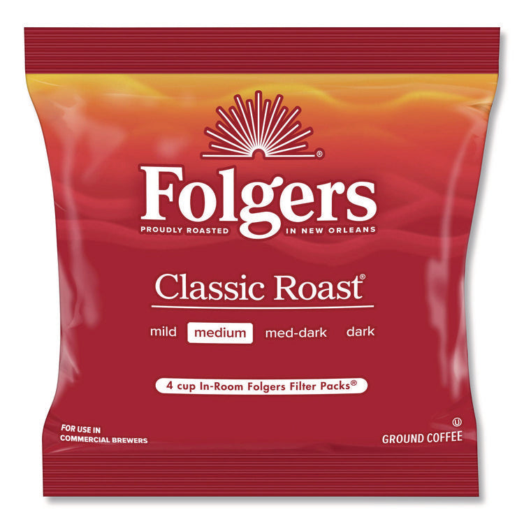 Classic Roast Ground Coffee Filter Pack, Regular, In-Room Lodging, 0.6 oz, 200/Carton