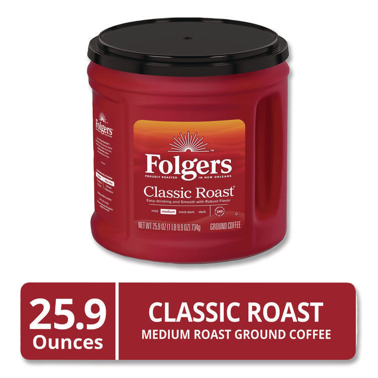 Coffee, Classic Roast, Ground, 25.9 Oz Canister