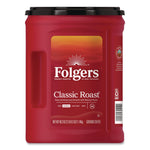 Classic Roast Ground Coffee, 40.3 oz Canister, 6/Carton