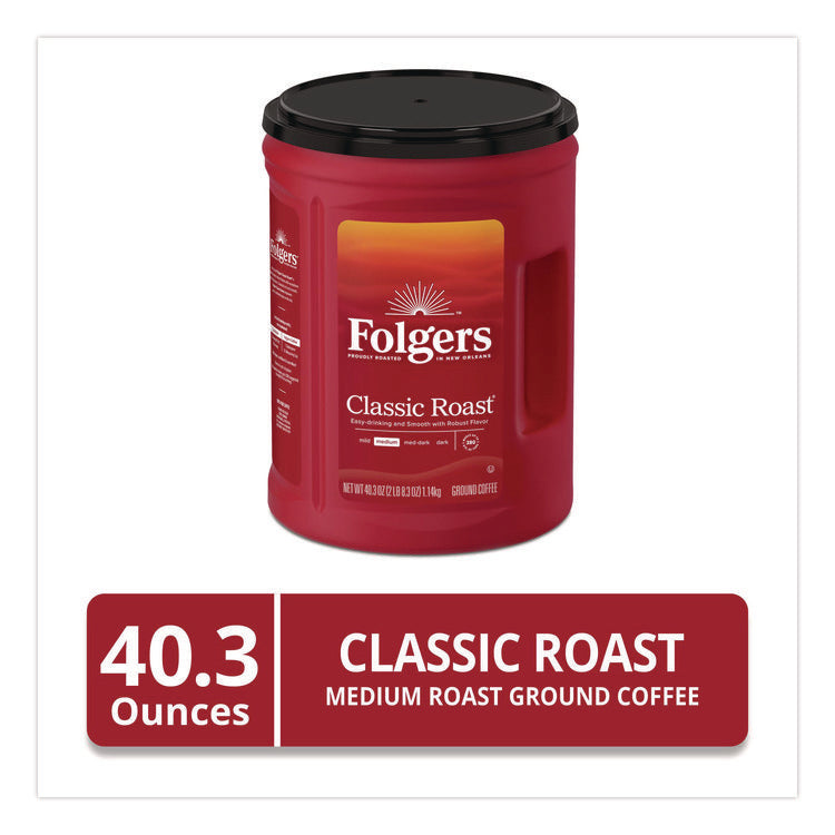 Classic Roast Ground Coffee, Classic Roast, 40.3 oz Canister
