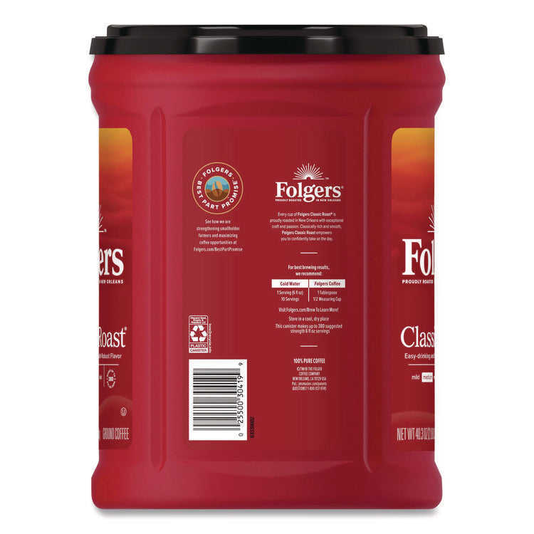 Classic Roast Ground Coffee, Classic Roast, 40.3 oz Canister