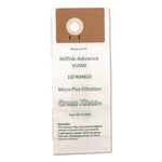 Replacement Vacuum Bags, Fits Advance Vu500, 10/pack