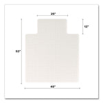 Oceanmat Carpet Chair Mat, 45 x 53, Lipped, Clear