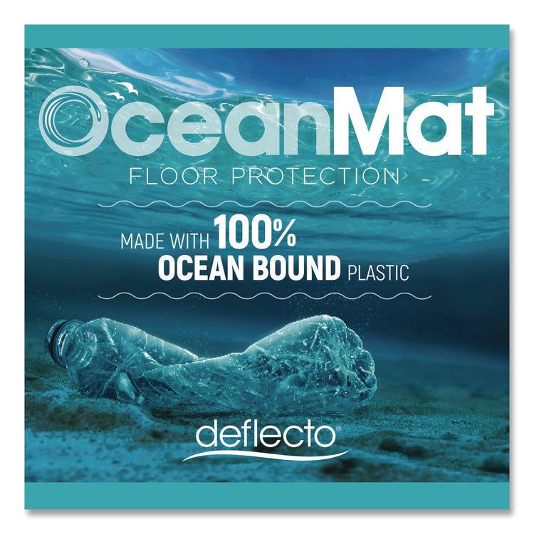 OceanMat Hard Floor Chair Mat, Lipped, 45 x 53, Clear