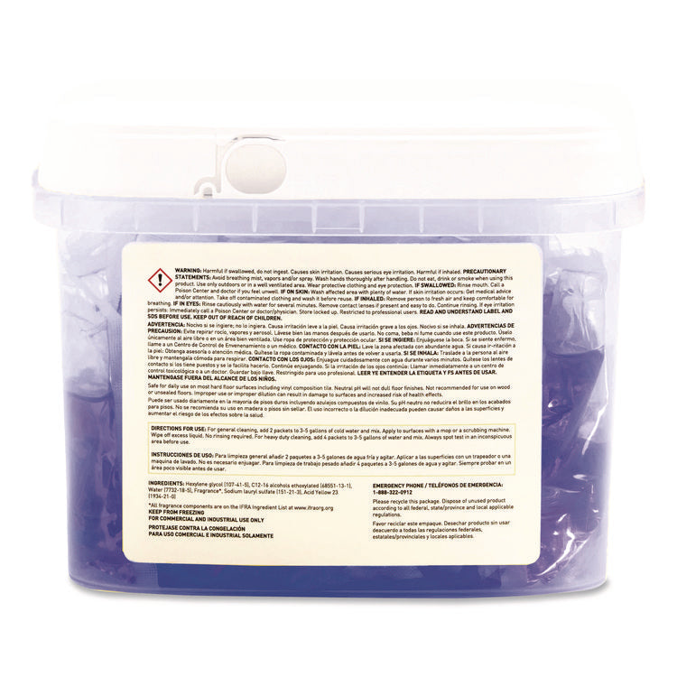 Dissolvable Floor Cleaner Packets, Heavy Duty, Fresh Citrus Scent, 38 oz, 50/Pack