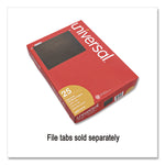 Hanging File Folders, Letter Size, 1/5-Cut, Standard Green, 25/Box