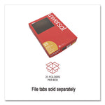 Hanging File Folders, Letter Size, 1/5-Cut, Standard Green, 25/Box