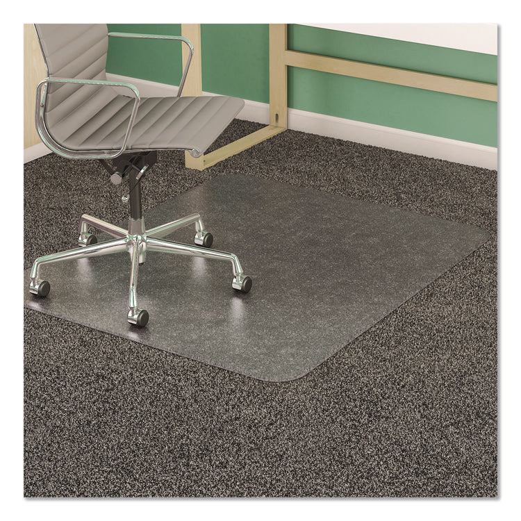 Supermat Frequent Use Chair Mat, Medium Pile Carpet, Flat, 46 X 60, Rectangle, Clear