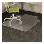 Duramat Moderate Use Chair Mat For Low Pile Carpet, 45 X 53, Wide Lipped, Clear