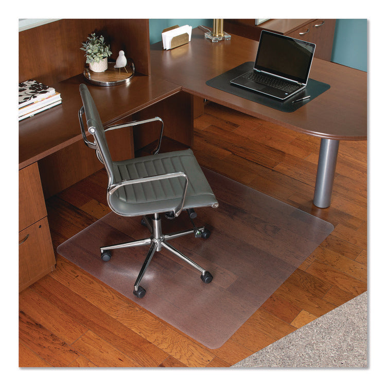 Floor+mate, For Hard Floor To Medium Pile Carpet Up To 0.75", 46 X 48, Clear