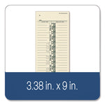 Time Cards for Acroprint, Amano and Lathem Time Clocks, One-Sided, 3.38" x 9", 200/Pack