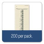Time Cards for Acroprint, Amano and Lathem Time Clocks, One-Sided, 3.38" x 9", 200/Pack