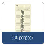 Time Cards for Acroprint, Amano and Lathem Time Clocks, One Side, 3.38" x 9", 200/Pack