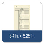 Time Cards for Acroprint, Amano and Lathem Time Clocks, Two Sides, 3.4" x 8.25", 200/Pack