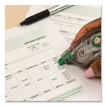 MONO Correction Tape, Non-Refillable, Gray/Clear Applicator, 0.17" x 394", White Tape, 2/Pack