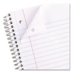 Spiral Notebook, 1-Subject, Wide/Legal Rule, Randomly Assorted Cover Color, (100) 10.5 x 7.5 Sheets