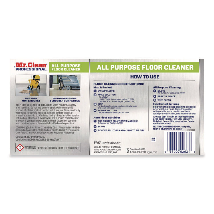 Finished Floor Cleaner, Lemon Scent, 1 gal Bottle