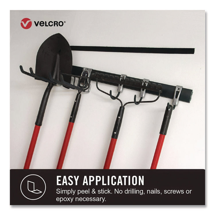 Industrial Strength Heavy-Duty Fastener, 2" X 4 Ft, Black, 2/pack