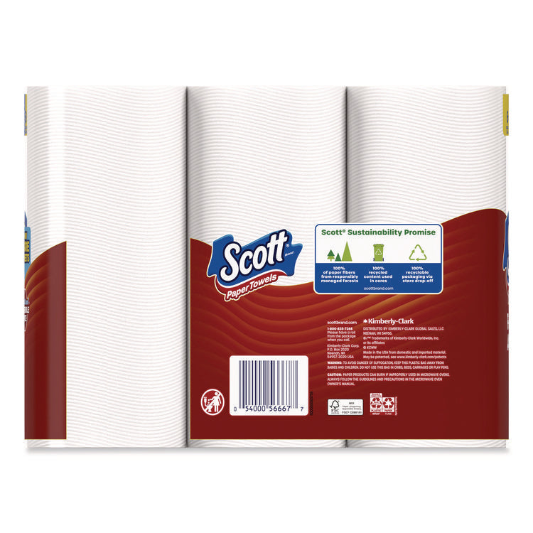 Choose-a-Size Mega Kitchen Roll Paper Towels, 1-Ply, 108/Roll, 6 Rolls/Pack, 4 Packs/Carton