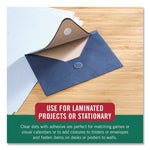 Sticky-Back Fasteners, Complete Sets, 0.75" dia, Clear, 200/Pack