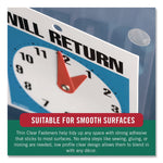 Sticky-Back Fasteners, Complete Sets, 0.75" dia, Clear, 200/Pack