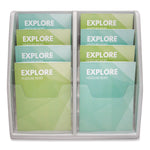 Multi-Tiered Desktop/Wall-Mount Literature Holders, 20.25w x 5d x 19.88h, Gray