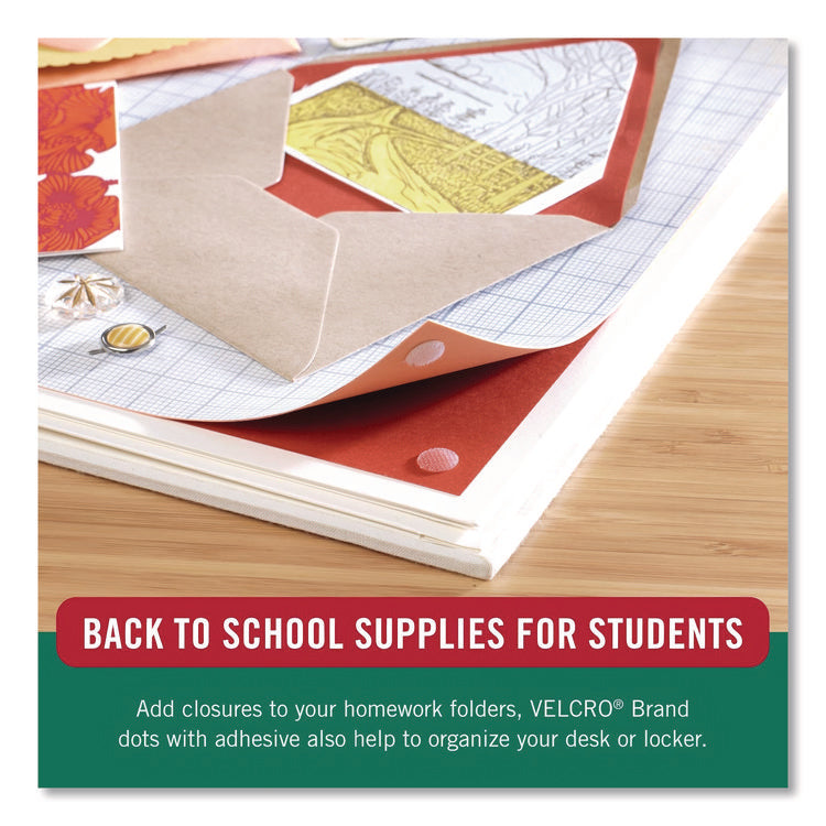 Sticky-Back Fasteners, Complete Sets, 0.75" dia, Clear, 200/Pack