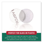 Sticky-Back Fasteners, Complete Sets, 0.75" dia, Clear, 200/Pack