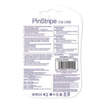 PinStripe USB 2.0 Flash Drive, 64 GB, Caribbean Blue/Red, 2/Pack