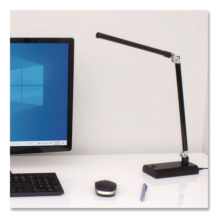 LED Desk Lamp, 7w x 3.5d x 14.5h, Black