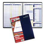 Weekly Bookkeeping Ledger, Columns Vary By Section, Royal Blue Cover, 11 x 8.5 Sheets, 56 Sheets/Book