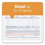 Bill of Lading - Short Form for Up to Ten Articles, Three-Part Carbonless, 8.5 x 6.94, 250 Forms Total