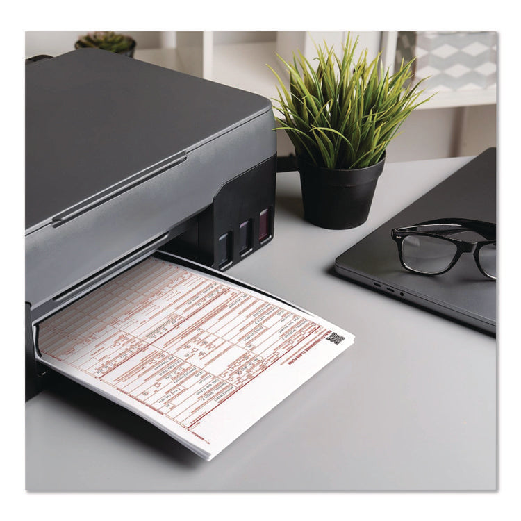 CMS Health Insurance Claim Form, Two-Part Carbonless, 8.5 x 11, 100 Forms Total