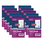 Multipart General-Purpose Sales Pad, Two-Part Carbonless, 3.34 x 5.13, 50 Forms/Pad, 10 Pads/Pack