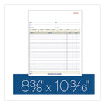 Multipart Sales Order Pad, Two-Part Carbonless, 8.38 x 10.19, 50 Forms Total