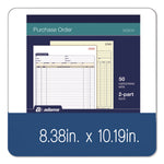 Multipart Purchase Order Pad, Two-Part Carbonless, 8.38 x 10.19, 50 Forms Total