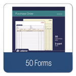 Multipart Purchase Order Pad, Two-Part Carbonless, 8.38 x 10.19, 50 Forms Total