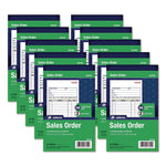 Multipart Sales Order Pad, 12 Lines, Two-Part Carbonless, 4.19 x 6.69, 50 Forms/Pad, 10 Pads/Box
