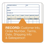 Multipart Sales Order Pad, 12 Lines, Two-Part Carbonless, 4.19 x 6.69, 50 Forms/Pad, 10 Pads/Box