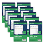 Multipart Sales Order Pad, Two-Part Carbonless, 5.56 x 7.94, 50 Forms/Pad, 10 Pads/Box