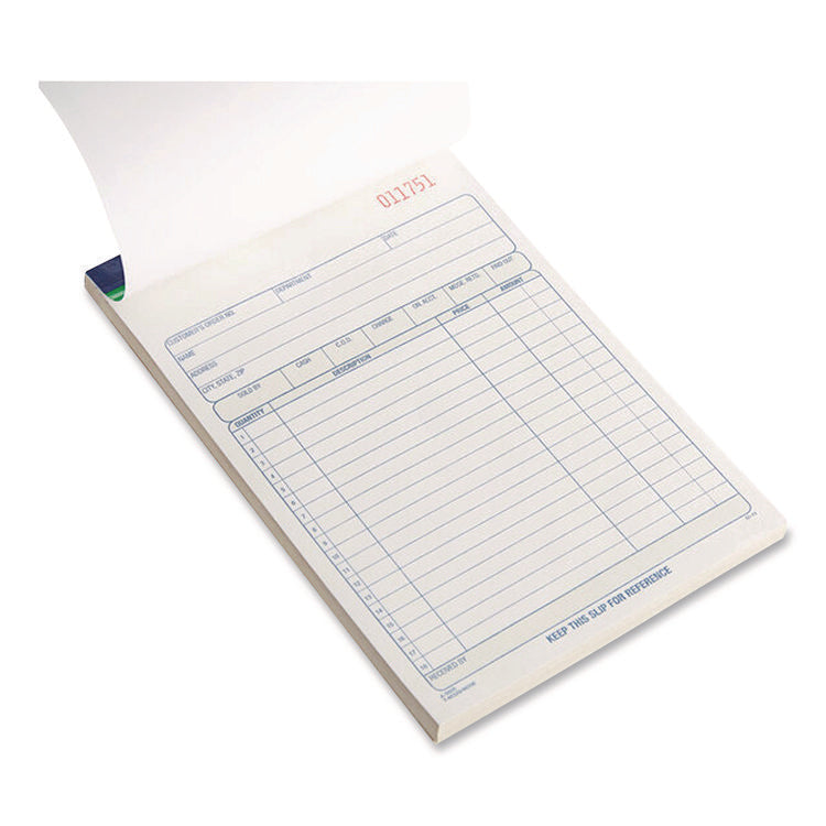 Multipart Sales Order Pad, Two-Part Carbonless, 5.56 x 7.94, 50 Forms/Pad, 10 Pads/Box