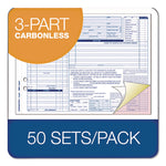 Multipart Auto Repair Work Order Forms with Checklist for Routine Jobs, Three-Part Carbonless, 10.94 x 8.5, 50 Forms Total